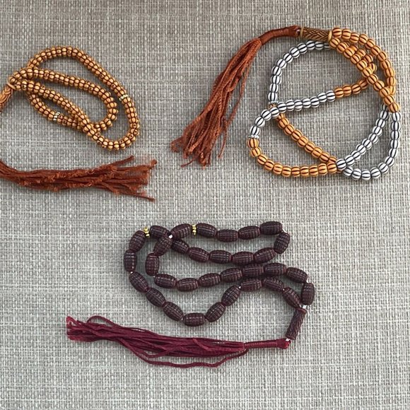 Prayer Tasbeeh Lot of 3 Prayer Beads Religious Beads Pray Tasbeh New - Picture 3 of 10